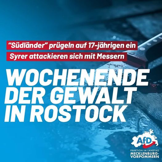 Wochenende der Gewalt in Rostock – Hansestadt bekommt Gewaltproblem mit migrantischen Jugendlichen nicht in den Griff